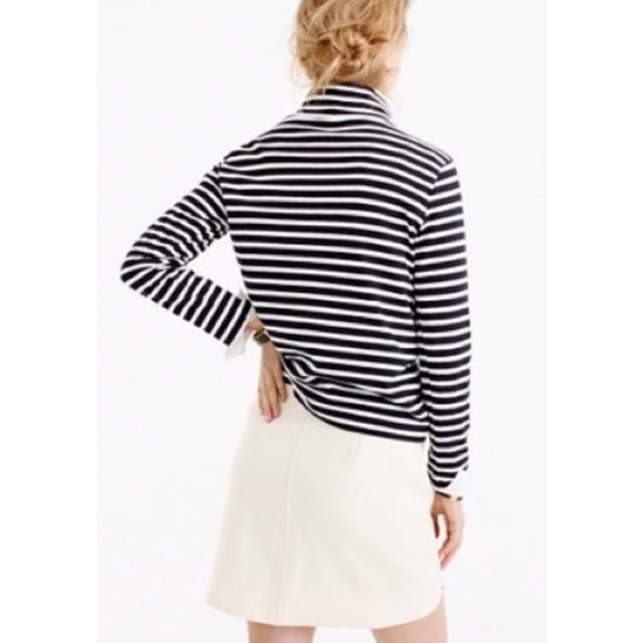 J. CREW Double Serge Wool Ivory Mini Skirt - Picture 2 of 7